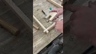 Castle joint assembly! #woodworking  #jesuswasacarpenter