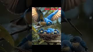 ️ Mother Bird Protects Her Babies from Rain | Heartwarming AI Animation ️ #Shorts #Birds #ai