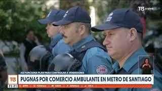 Así funciona el plan para controlar al comercio ambulante en el Metro de Santiago