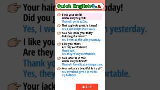  Simple English Q&A | Starting Conversations with Compliments | Practice English | For Beginners