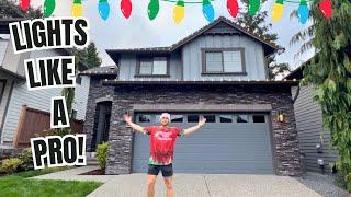 EXACTLY How To Hang Christmas Lights Like a Pro (Beginner's Tutorial)