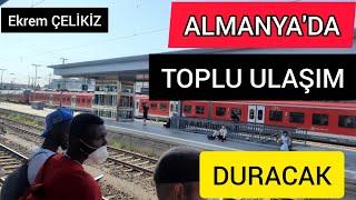 Almanya'da Toplu Ulaşım Duracak