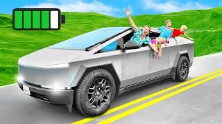 Surprising Our Kids With a Tesla CYBERTRUCK for 24 Hours!!