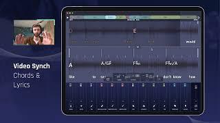 Jamzone App: Chords & Lyrics scrolling in real-time (tutorial)