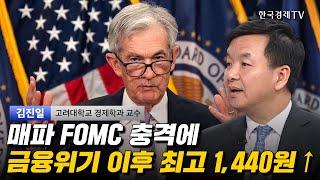 매파 FOMC 충격에 금융위기 이후 최고 1,440원↑ I 김진일 I 美증시 I 트럼프 I 금리인하 I 디스인플레이션 I 코스피 I 코스닥 I FOMC I