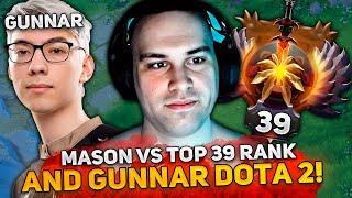 MASON on ZEUS MID vs TOP 39 SHADOW FIEND and GUNNAR DOTA 2!