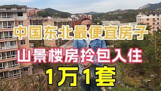 中国东北最便宜房子，山景小楼房1万1套，拎包入住实地看房【鬼头看房】