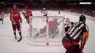 Tomas Tatar scores a goal against the Washington Capitals