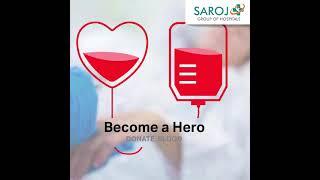 World Blood Donor Day | 14 June | Saroj Group of Hospitals #worldblooddonorday #givebloodsavelives