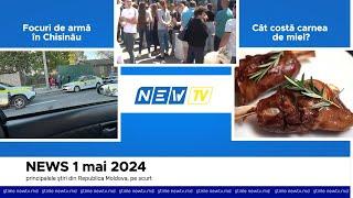 Știri pe scurt NewTVmd, 1 mai 2024