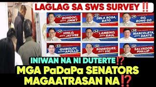 MGA KANDIDATO NI DUTERTE MAGAAYAWAN  NA DAHIL HINDI PUMAPASOK SA TOP 12⁉️