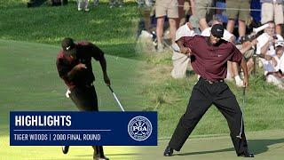 Every Shot from Tiger Woods' Winning Round | 2000 PGA Championship