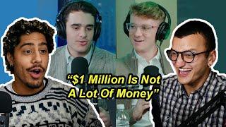 2 leftists dunk on 2 capitalist podcasters while learning money moves (not clickbait)