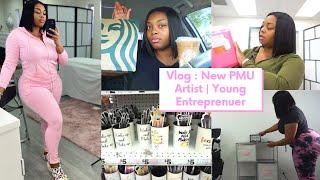 OMBRE BROWS ! DAY IN THE LIFE AS A YOUNG SUCCESSFUL ENTREPRENEUR | SHOPPING FOR MY NEW SALON