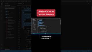 Complete SASS Course Preview #shorts