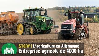 Coopérative agricole Grünlichtenberg : une exploitation de 4000 ha (Claas Xerion, John Deere, Kelly)