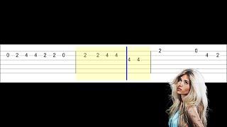 Nessa Barrett - PINS AND NEEDLES (Easy Guitar Tabs Tutorial)