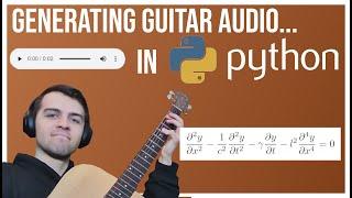 I Generated Guitar Audio in python using NUMBA