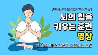 [BR뇌교육 온라인학부모특강] 뇌의 힘을 키우는 훈련, 명상 | 명상, DNA 발현을 조절하는 훈련 | 2023.12.21