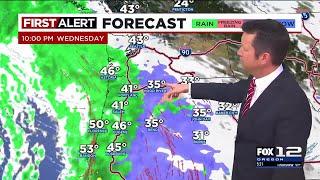 FOX 12 Oregon Tuesday evening weather forecast for Portland (12/10)