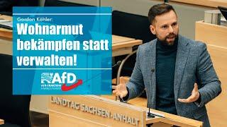 Gordon Köhler: Wohnarmut bekämpfen statt verwalten!