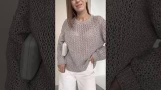 Базовый свитер крючком  мастер-класс выйдет уже скоро #crochet