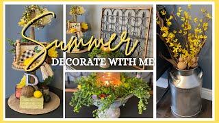 Summer Decorate With Me 2021 | Dining Room Summer Decor Ideas | Farmhouse Decor Inspirations