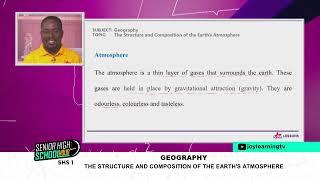 SHS 1 - Geography - The structure and composition of the earth's surface