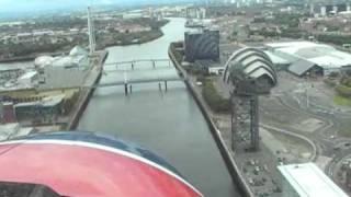 Cockpit View Of Seaplane Landing on the River Clyde