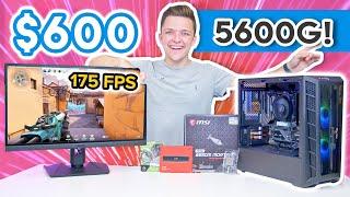 Budget $600 Gaming PC Build 2021! [ft. Ryzen 5600G APU Benchmarks!]