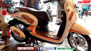 New honda scoopy i - modified stickers Wrapping At KS in CAMBODIA