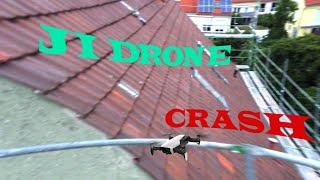 DJI DRONE CRASHING INTO BUILDING. FALLING DOWN.