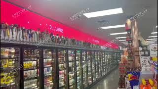 OneDisplay LED screen installation project in one of the coolest Fridge Liquor Stores in Kansas, USA