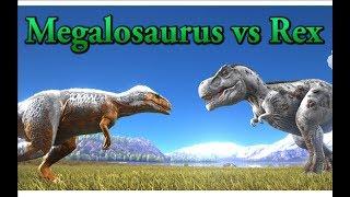 Megalosaurus VS Rex || ARK: Survival Evolved || Cantex