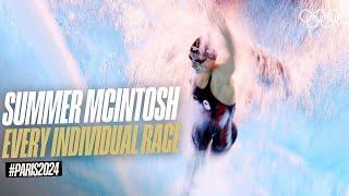 Every Individual Summer Mcintosh Race at Paris!   #Paris2024