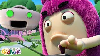 Mencuba Mengawal Robot Gila | Oddbods | Cute Cartoons for Kids @Oddbods Malay