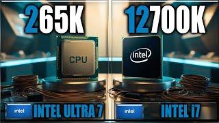 265K vs 12700K Gaming Benchmarks / Applications Tests