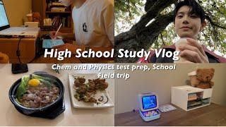 High School STUDY VLOG ‍, Productive routine, physics, calc, & chem prep, school field trip