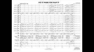 Put It Where You Want It by Joe Sample/arranged by Mike Tomaro