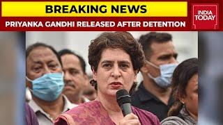 Priyanka Gandhi Released After Being Detained By UP Police At Lucknow Highway | Breaking News