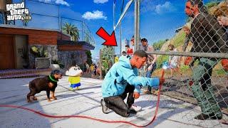 SAVING Franklin's House from ZOMBIES GTA 5 | Shinchan Zombie Attack | Lovely Gaming