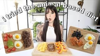 I Tried the Animal Based Diet for a Week | *amazing* results