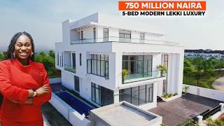 INSIDE A ₦750M ($441K) ULTRA-MODERN 5-BEDROOM DREAM HOME WITH PENTHOUSE FLOOR IN LEKKI | PURE LUXURY