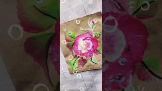 3D Rose painting |painting for wall hanging|one stroke paintings|