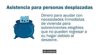 FEMA: Asistencia de vivienda y alojamiento para sobrevivientes de desastre