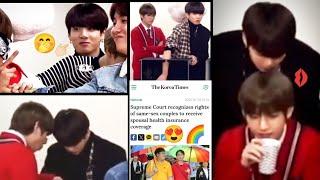 Taekook always clingy and magnetic (taekook moments explanation from run BTS episode 43 and 44)