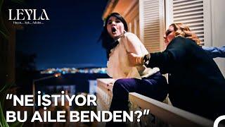 Balkon Korkuluğuna Çıkan Nur'un Blöf Saati - Leyla: Hayat...Aşk...Adalet...