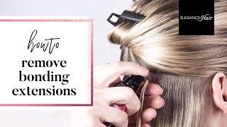 Haarverlängerung mit Bonding Extensions entfernen | Elegance-Hair