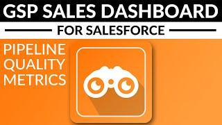 GSP Sales Dashboard Pipeline Quality Metrics