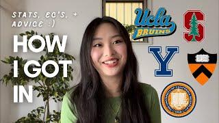 HOW I GOT INTO YALE, STANFORD, PRINCETON & UCLA/BERKELEY | your one-stop guide to everything college